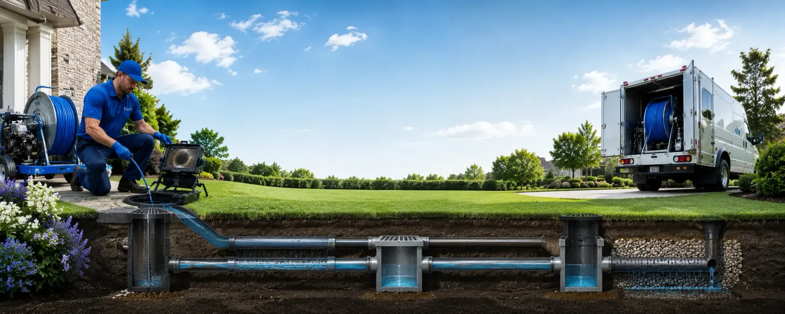 Outdoor drain cleaning information for Watertown, MA